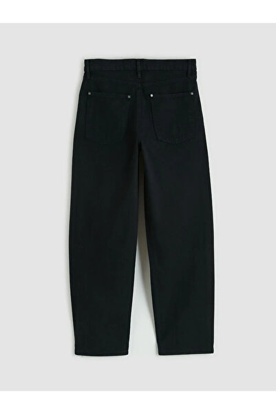 LC Waikiki Μαύρο ανδρικό παντελόνι Gabardine Standard Fit