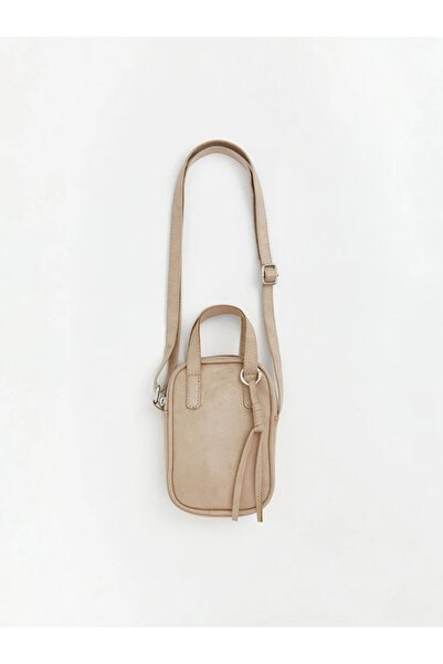 LC Waikiki Beige Suede Look Women's Shoulder Bag