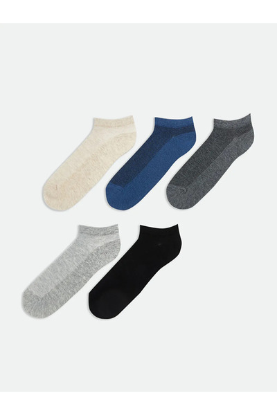 LC Waikiki Mixed Men's Booties Socks 5-Pack