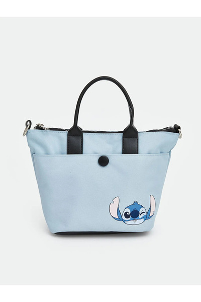 LC Waikiki Μπλε τσάντα ώμου για κορίτσια με στάμπα Stitch