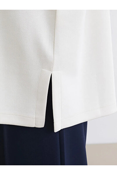 LC Waikiki Tunica de damă cu guler înalt, bej, cu atingere moale