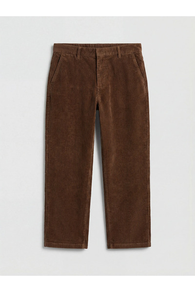 LC Waikiki Brown Standard Fit Men's Velvet Trousers