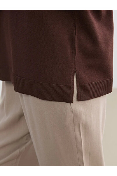 LC Waikiki Brown Crew Neck Women's Knitwear Sweater