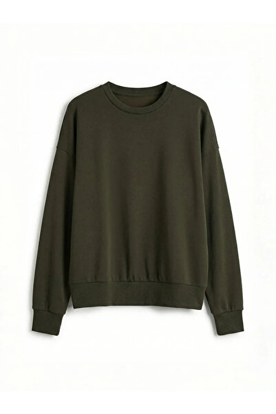 LC Waikiki Khaki Soft Touch Oversized Women's Sweatshirt