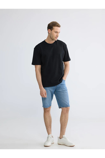 LC Waikiki Black Crew Neck Men's T-Shirt