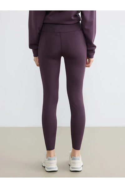 LC Waikiki Γυναικείο αθλητικό κολάν Mürdüm με ψηλή μέση και τσέπες