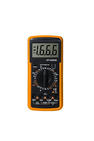 OEM Multimetru digital P-DT9205A, măsurare AC/DC 1000V, 20A, capacitate 200µF