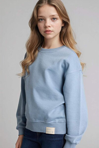 DeFacto Relax Fıt Світшот з принтом для дівчаток E6842A826SP