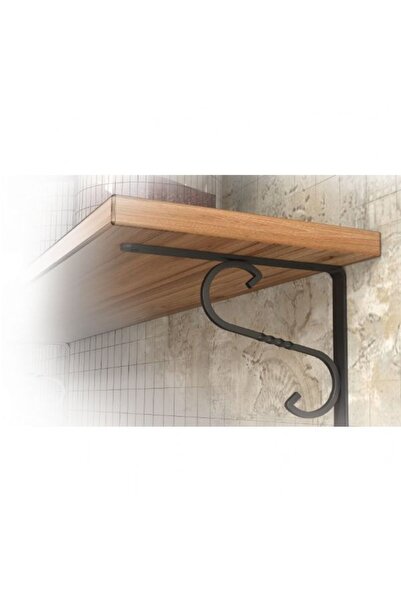 AZİM 2 No Black Wrought Iron Casting Classic Style Quality under the Shelf