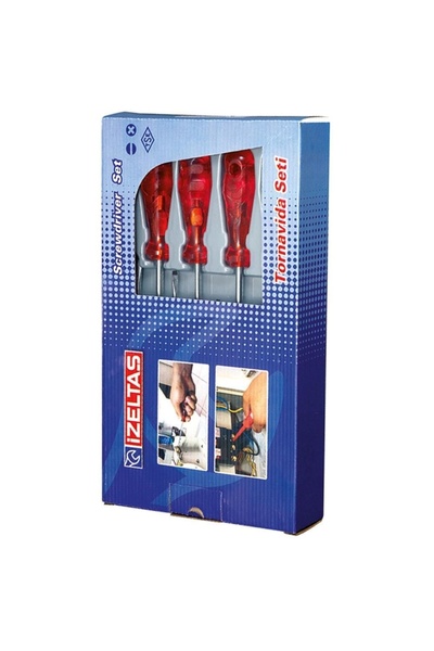 İzeltaş 4120 Yıldız Tornavida Seti 6 Parça Kraft