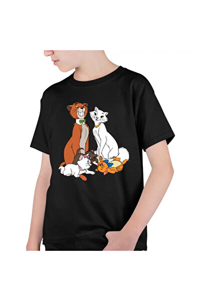 OEM Kids Boys T-Shirt The Aristocrat Cats Family Cartoons