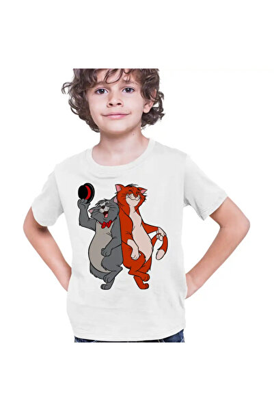 OEM Kids Boys T-Shirt The Aristocrat Cats Omalley Scat Cat
