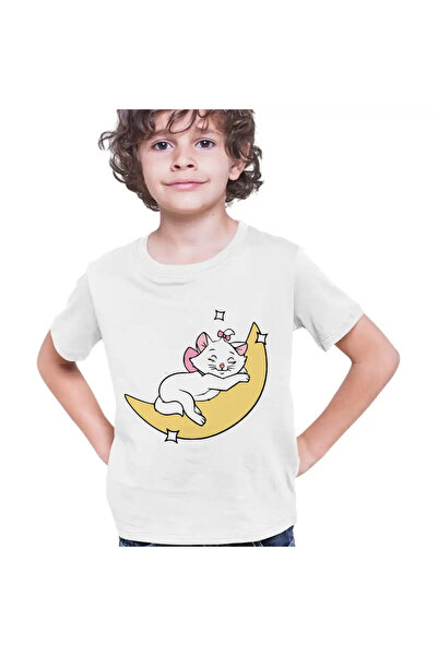 OEM Παιδικό Αγόρι T-Shirt The Aristocrat Cats Marie Luna Sleep Moon