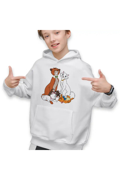 OEM Children's Hoodie Boys The Aristocrat Cats Family Cartoons