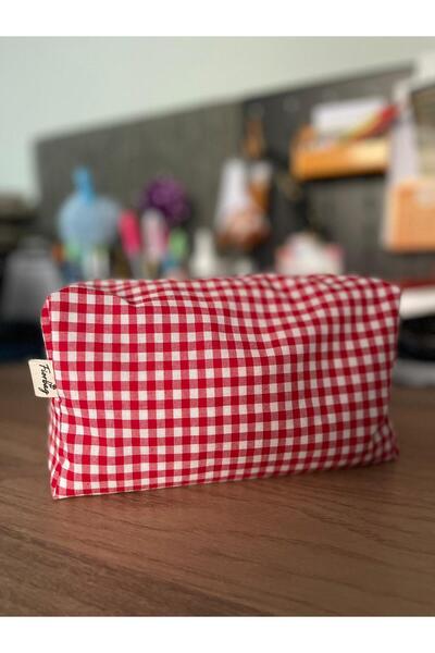 Fiorbag Gingham Patterned Makeup Bag Multi-Purpose Handbag