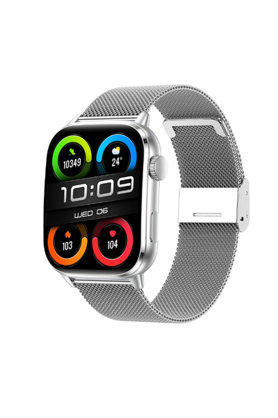 WIWU SW08 Smart Watch 1.92” AMOLED Curved Display Bluetooth Calling IP68 – Bl...