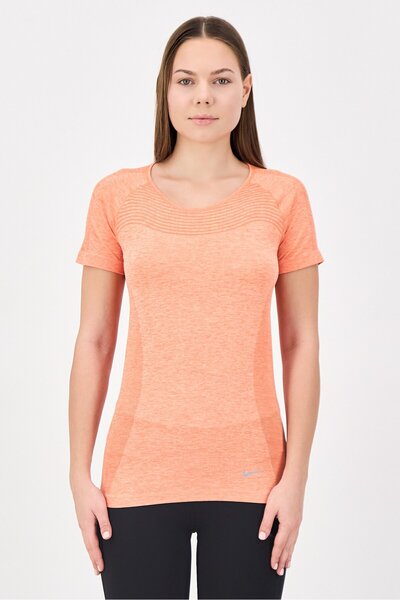 Nike Women Sportswear Fit Short Sleeve Running Top, Orange