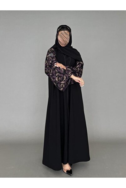 OLGA-ABAYA عباية آنيقة وعصرية من آولجا القماش كريب لمياء مع تطريز قصة العباية...