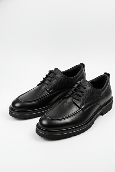 LUSIVE 100% Genuine Leather Black Casual Comfortable Classic Men's Shoes Luas...