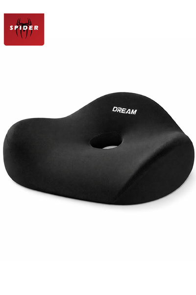 Spider Ergonomic Memory Foam Seat Cushion with Coccyx Cutout for Office, Home...