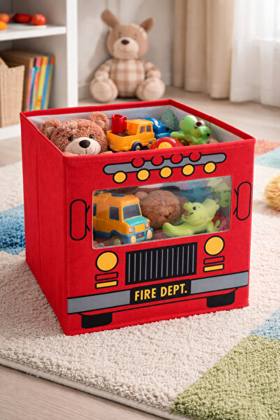 Binbirreyon İtfaiye Düzenleme Saklama Kutusu Katlanabilir 27x27x27cm AA347