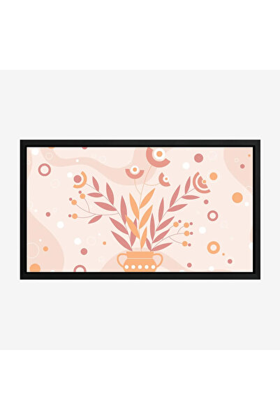 Tajridhome لوحة زهور - وعاء مزهر - ألوان دافئة - مبهج - لوحات فن عصري - لوحات...