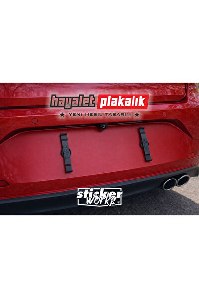 Sticker Works Hayalet Plakalık - Gizli Çerçevesiz Plakalık