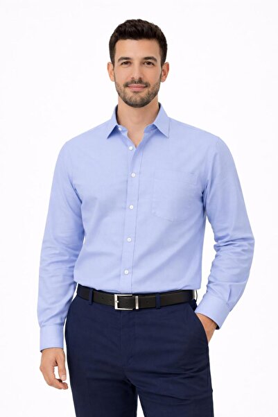 ATİLLA ÖZER Long Sleeve Classic Men's Shirt 7545