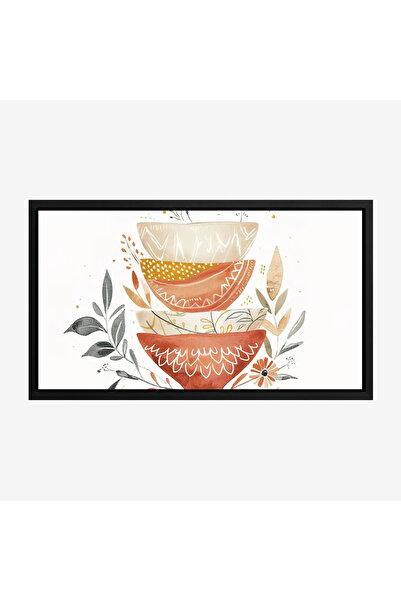 Tajridhome لوحة طبيعة هادئة - أوعية ملونة - ألوان دافئة - مبهجة - لوحات فنية ...