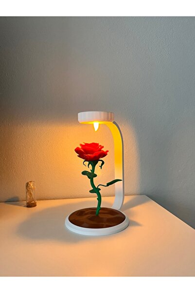 Ma Desing Sonsuz Aşk Gülü Dekoratif Masa Lambası