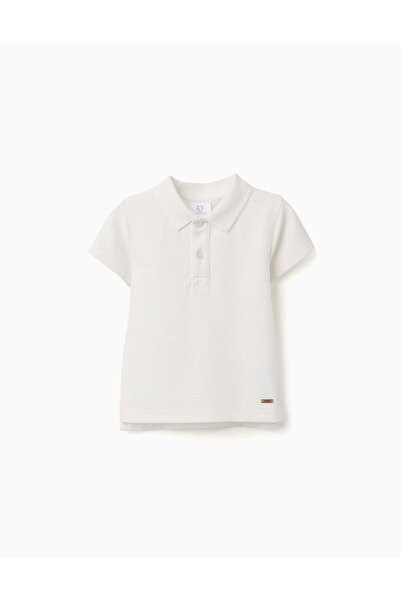 Ziddy قميص قطن، أبيض، مقاس 6/9 أشهر