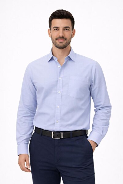 ATİLLA ÖZER Long Sleeve Classic Men's Shirt 7544