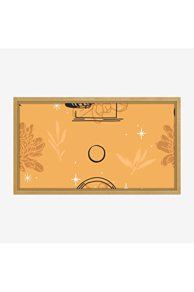 Tajridhome لوحة طبيعة هادئة - أشكال هندسية - ألوان دافئة - مريح - لوحات فن عص...