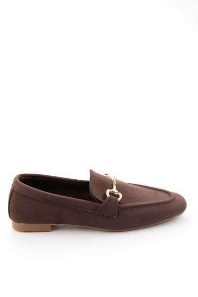 Bambi Kahve Kadın Loafer Ayakkabı K01671057872