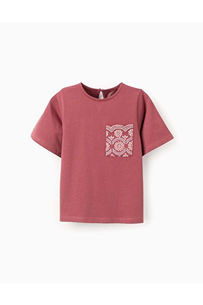 Ziddy Ss Tshirt Embroidery, Brown