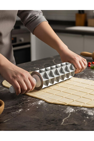 HOMEDEFNE ÇELİK BIÇAKLI MANTI MERDANESİ