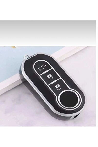ÖZEN KEYS Fiat Doblo Ducato Fiorino Punto 500L Bravo Nano Key Case Cover Blac...