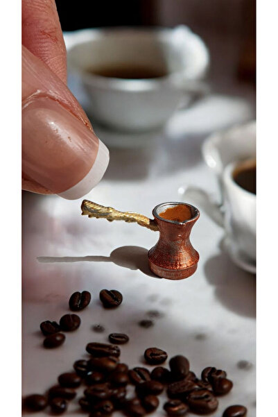 Minyatür Dünyam Minyatür Cezve 2 adet - Pla baskı, reçine dolgu gerçekçi görünüm