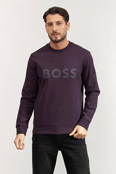 BOSS Salbo Erkek Bisiklet Yaka Sweatshirt