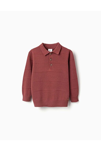 Ziddy كنزة صوفية بنية اللون