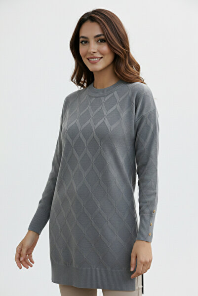 benguen Patterned Tunic N3288 Gray