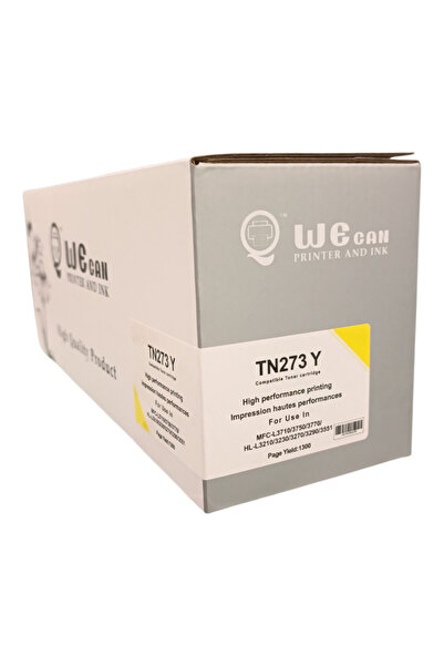 Wecan حبر TN-273 أصفر (Yellow) متوافق مع طابعات Brother الملونة