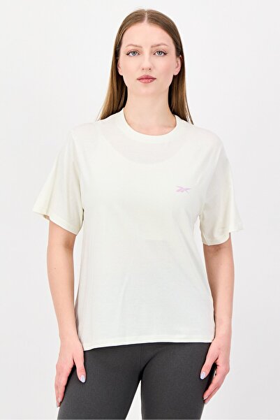 Reebok Women Sportswear Fit Short Sleeve Outdoor T-shirt, White