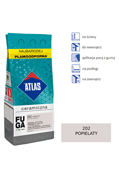 Atlas CHIT CERAMIC - 202 cenușă 2 kg