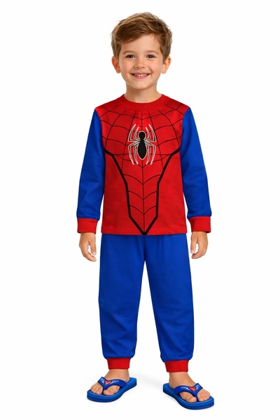 Marvel Spider-Man Pijamale copii MV40M7601, set 2 piese din bumbac
