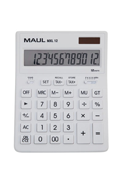 MAUL Calculator de birou MXL12, 12 digits - alb