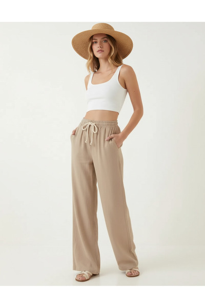 MODENZO Women's Muslin Palazzo New Season Breathable Fabric