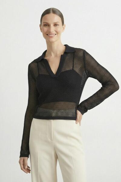 Soul Γυναικεία Ασημί Μπλούζα με V-λαιμόκοψη και Διάτρητο Σχέδιο - 31729BLZ - ...