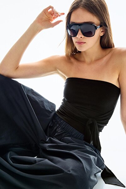 Bershka Kravatlı bandeau üst