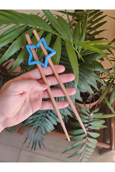 MEGY HOME Yıldız Chopstick 4'lü Mavi Sushi Tutma Aparatı